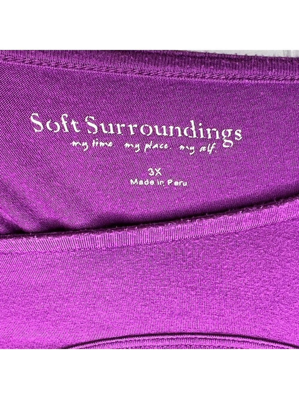 Soft Surroundings Vibrant Purple Blouse - Picture 2 of 9